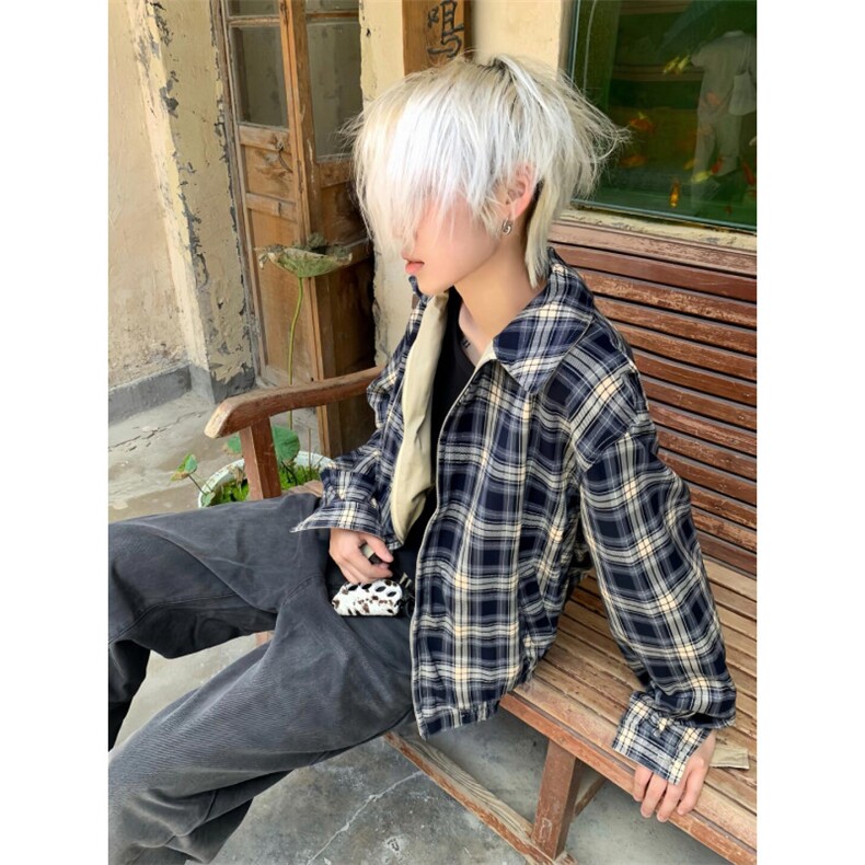 【有货】cleanfit美式复古卡其色短款外套两面穿夹克W257LL-特P80,男装夹克,星座1007（原301D）