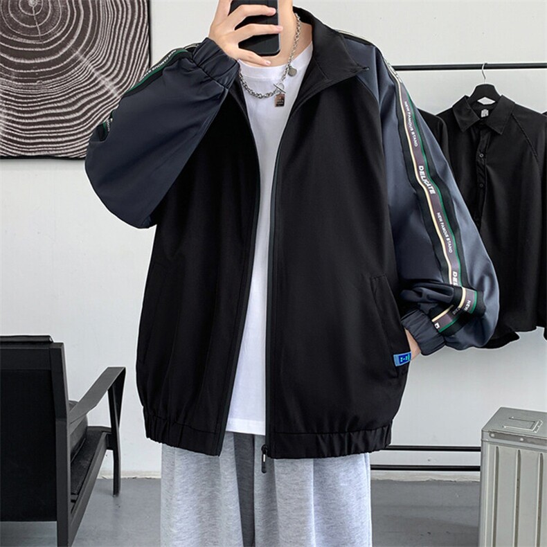 新款男外套男秋季新款韩版潮流潮牌百搭夹克A168-MKJK13-TP58,男装夹克,电商A168