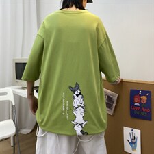 2021夏季新款短袖t恤港风宽松潮流短袖男A210-A8302-P25控38，男装T恤，星座210-3