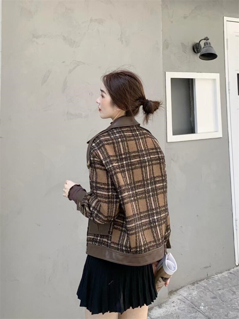 【现货】秋冬新款格子外套，其它，芷炫