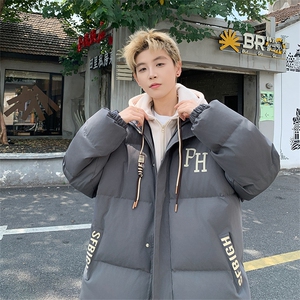 冬季宽松/假两件休闲外套潮加厚棉衣XZ102B-1M2681-P125图片