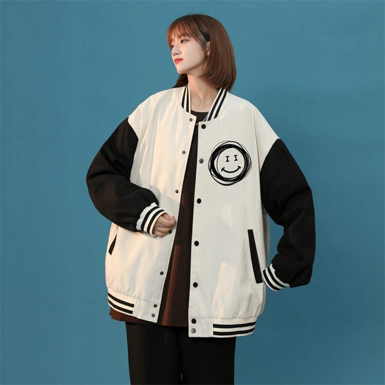 中性风春秋季情侣棒球服男女休闲夹克女时尚外套男BQF265-P50，男装夹克，电商B371