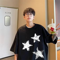 220g纯棉美式夏季短袖t恤男DT421-特批19控38，男装T恤，电商B370