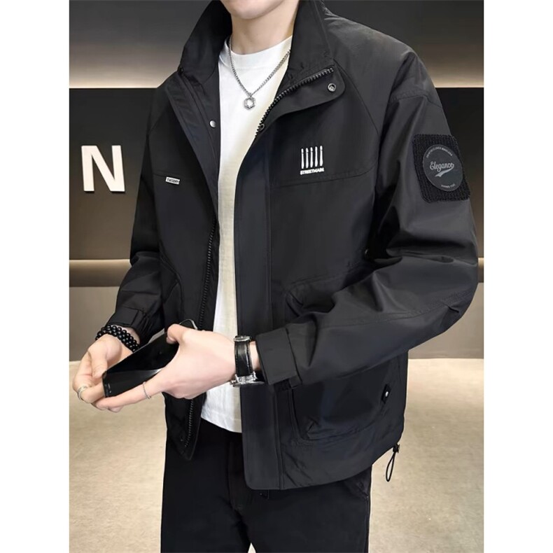 1506-1/JG561/P60新款微宽松立领工装褂子高级感外套男秋装1，男装工装外套，星座1506-1