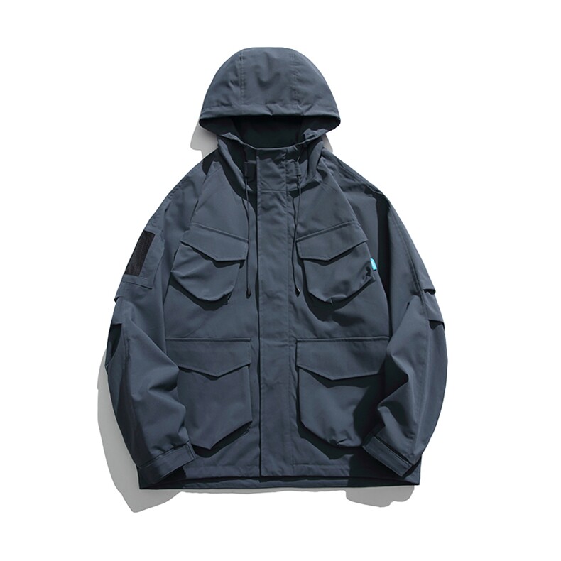 外27-2GANYOU日系多口袋工装防泼水连帽冲锋衣JK26-P145,男装夹克,新杭派外27-2