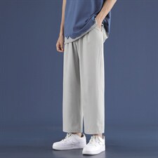 冰丝裤子男宽松九分裤阔腿束脚休闲裤  2025-特批20图片