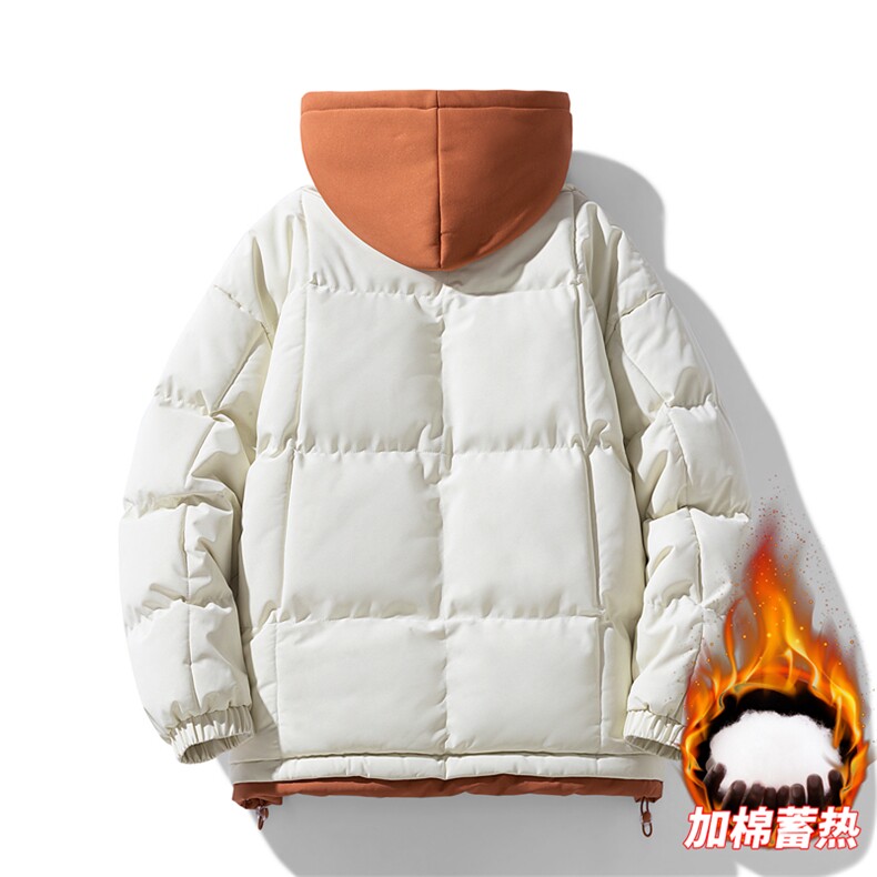 三防面料抖音品质10W件假两件卫衣加厚棉衣外套棉服BM888特P98,男装棉衣,电商A486