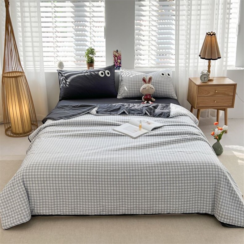 新款大眼睛夏被空调被夏凉被，被套/被芯，一起卖家纺