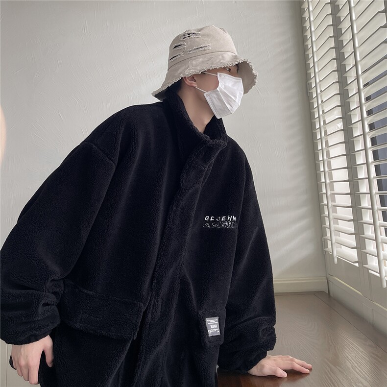 D329-QM544-特P100-控158冬季加厚羊羔毛棉衣工装外套,男装棉衣,电商D329