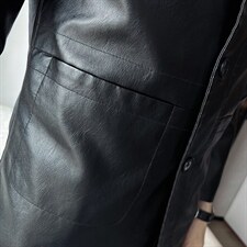 抖音直播新款皮衣男店主风西装皮西服男装中长款风衣PY0981-P75，男装皮衣，星座1207-1