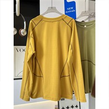 高品 春季德绒拼色哈苏线长袖软糯舒适打底衫男女 A1350-P53,男装T恤,星座1505, 高品 春季德绒拼色哈苏线长袖软糯舒适打底衫男女 A1350-P53,男装T恤,星座1505,