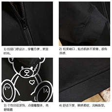 KS21174-P38加绒款-P43连帽开衫卫衣男运动外套大码班服砖墙，男装卫衣，电商A040A