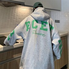 宽松潮港风卫衣春秋情侣外套连帽开衫加厚印字母卫衣A2018-A18P75，男装卫衣，星座1109-2