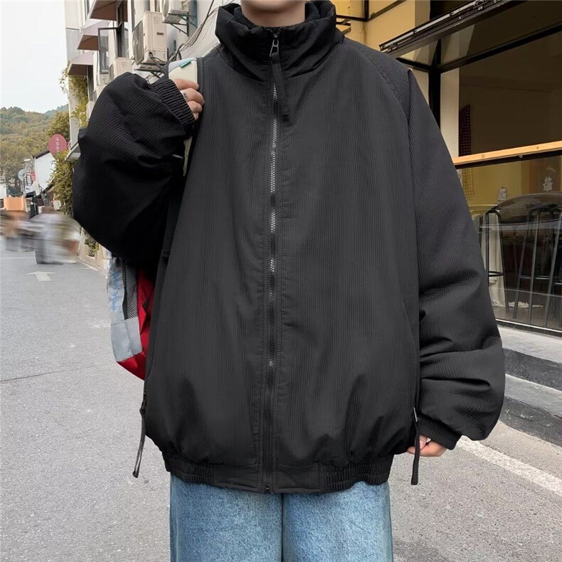 【有货】DM9050-P82灯芯绒棉服外套男冬季加厚潮牌宽松保暖棉衣图片