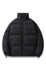 新标白鸭绒简约休闲立领外套纯色潮流加厚羽绒服ESY0215-P150，男装羽绒服，电商B306