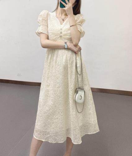 夏季新款连衣裙，女装连衣裙，米社