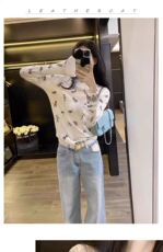 2025新款蜻蜓款时尚圆领修身显瘦打底衫长袖，女装蕾丝衫/雪纺衫，魅途羊绒