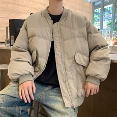 冬季棉服棉衣男生加厚保暖面包服运动休闲潮牌帅气外套m221p75，男装棉衣，电商D315