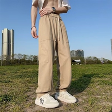 工装裤男韩版潮流束脚帅气文艺2026夏季新款ins宽松长裤K3751-P39，男装工装外套，星座412