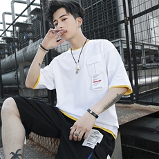 【】短袖男士t恤套装新款工装裤五分裤两件套DS419TP75，男装T恤，电商A102