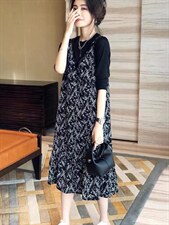 2022春夏新款两件套连衣裙,女装连衣裙,依露奇