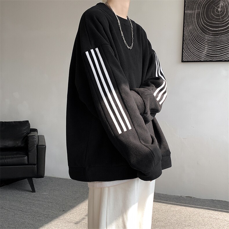 现货DSA059-WY7887-特P35秋冬保暖双面绒重磅圆领百搭大码卫衣,男装棉衣,电商A059