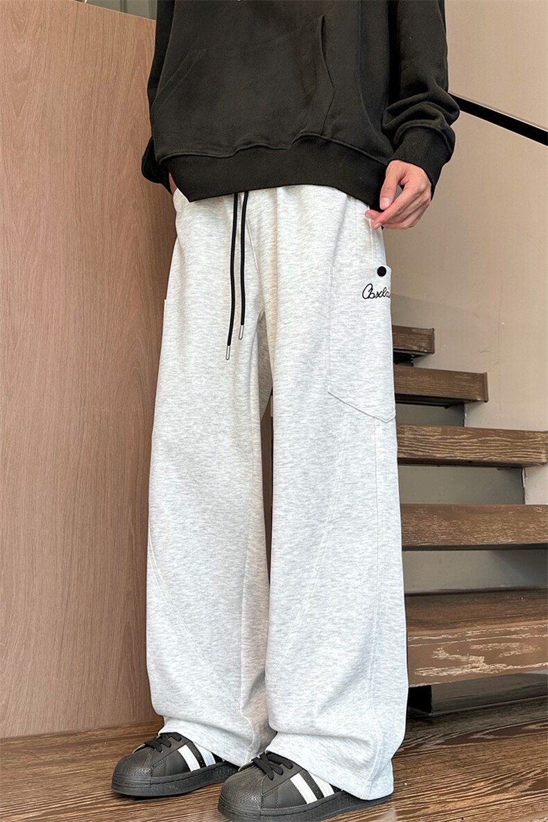针织休闲裤港风大码卫裤现货壹号院图现货C323-1-K6608-TP38,男装休闲裤,电商C323-1