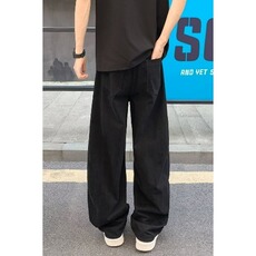 美式工装休闲裤男春季宽松直筒垂感拖地裤子潮牌痞帅重磅运动卫裤，男装休闲裤，星座1210-1