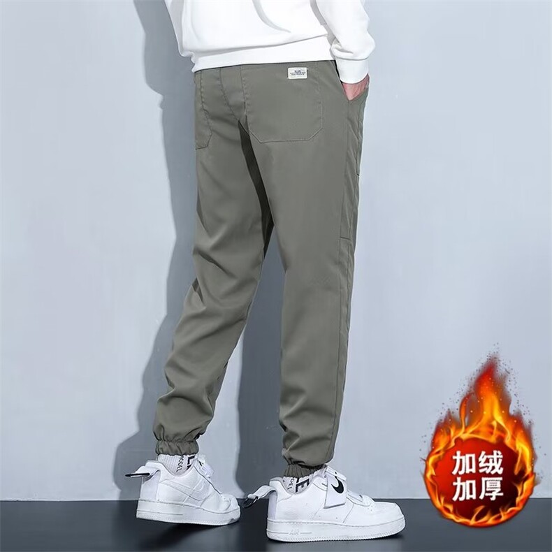 218-1-P40-K8043新款时尚休闲潮男百搭加绒休闲裤,男装休闲裤,四季星座218-1