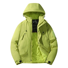 冲锋衣情侣户外登山服石墨烯发热内胆登山服滑雪加厚棉衣J90A-P60，男装夹克，星座1403A