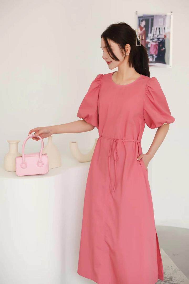 夏季仙女短袖连衣裙，女装连衣裙，江南E秀