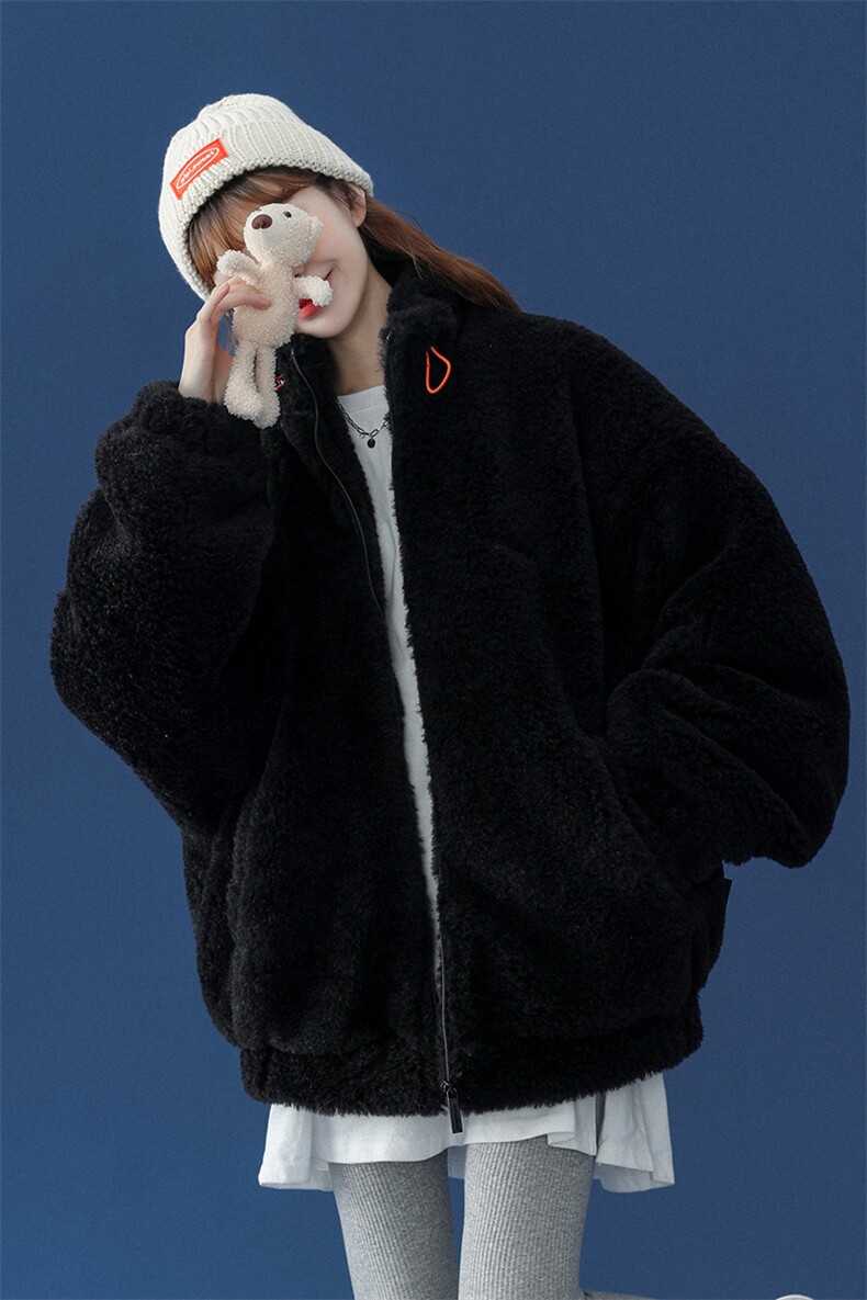 1中性风冬季宽松百搭羊羔毛大码M-5XL情侣棉衣外套7956P105控149,男装棉衣,星座226-2