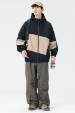 春季新款现货三防户外夹克男连帽冲锋衣外套DSA157B-J98-P60，男装夹克，电商A157B