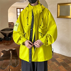 8XL-M特大码冲锋衣防水宽松工装风男夹克外套JK1306P90控118，男装夹克，电商D206-1