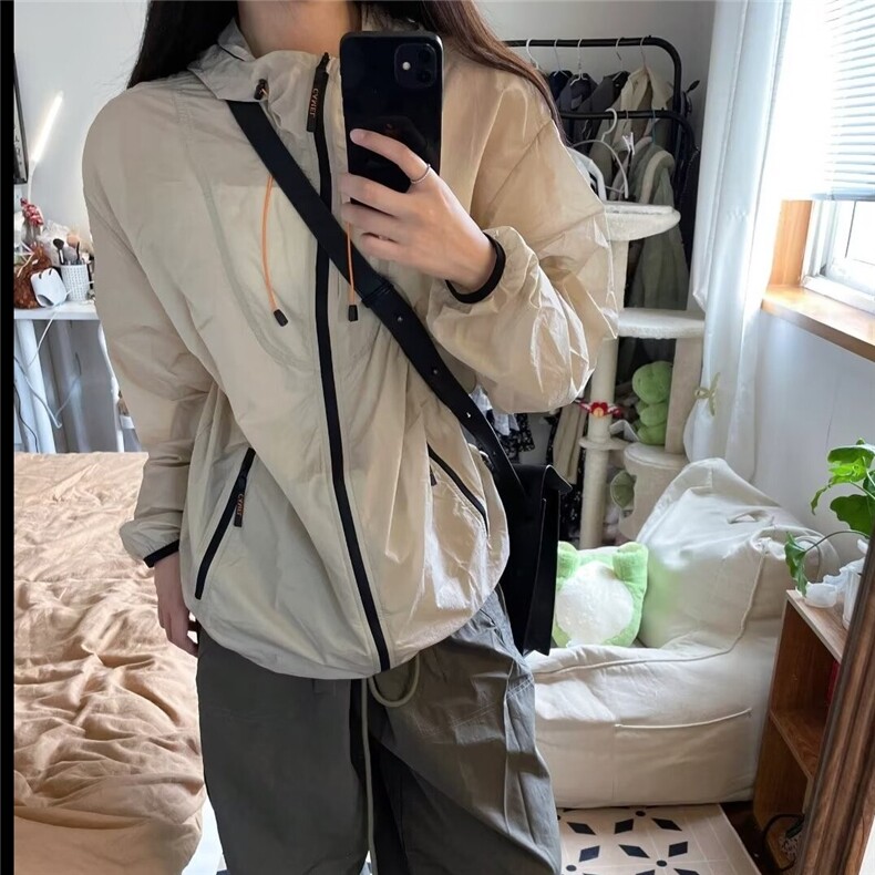 防晒衣女夏2025新款户外休闲运动防晒服轻薄透气防紫外线凉感外套,男装防晒衣,星座1210-1