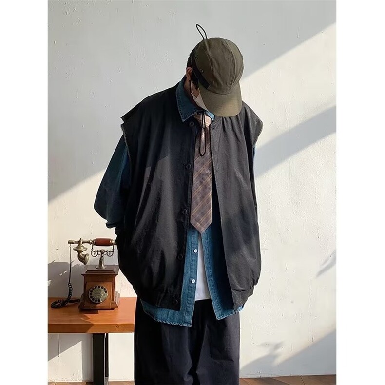 男新款日气质标准潮纯色时尚百搭V领潮流青春流行马甲TT8062,男装背心/马甲,星座208-5