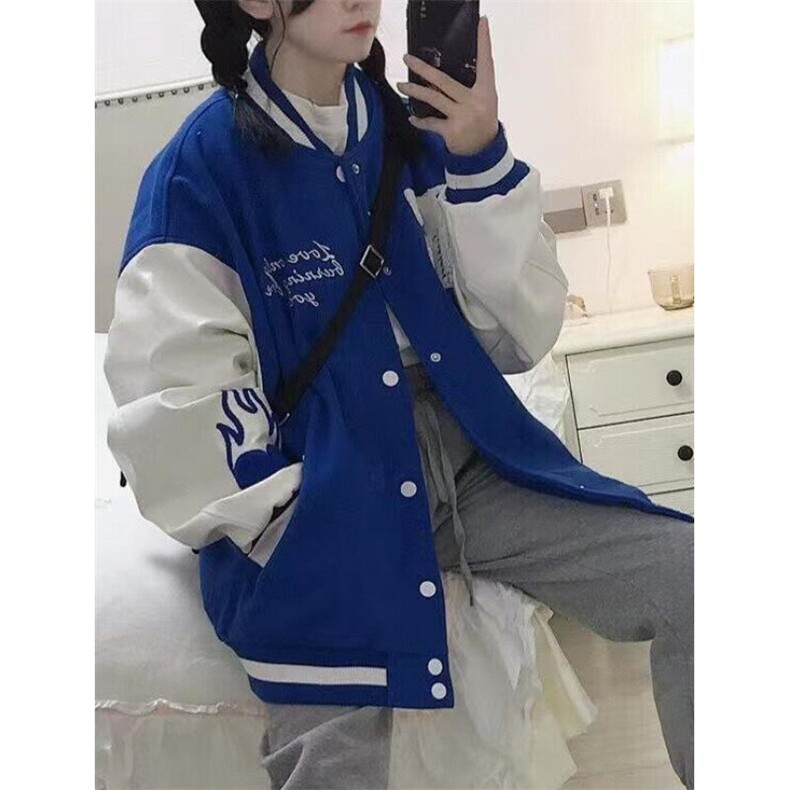 棒球服外套男女春秋新款韩版宽松百搭休闲情侣夹克J613,男装夹克,星座1116A（原606A-3）