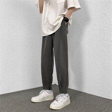 2024春夏修身休闲裤男小脚裤潮流束脚垂感西裤L1021P55限88，男装休闲裤，电商A089-1