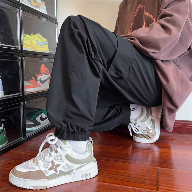 2024秋季抖音得物多口袋工装裤港风束脚长裤休闲裤长裤516-2/P42,男装休闲裤,星座506
