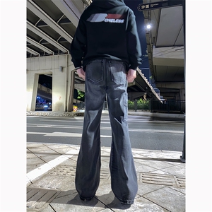 B221 美式ins高街暗黑小众个性拼接直筒牛仔裤 LK23141-P65 控88图片