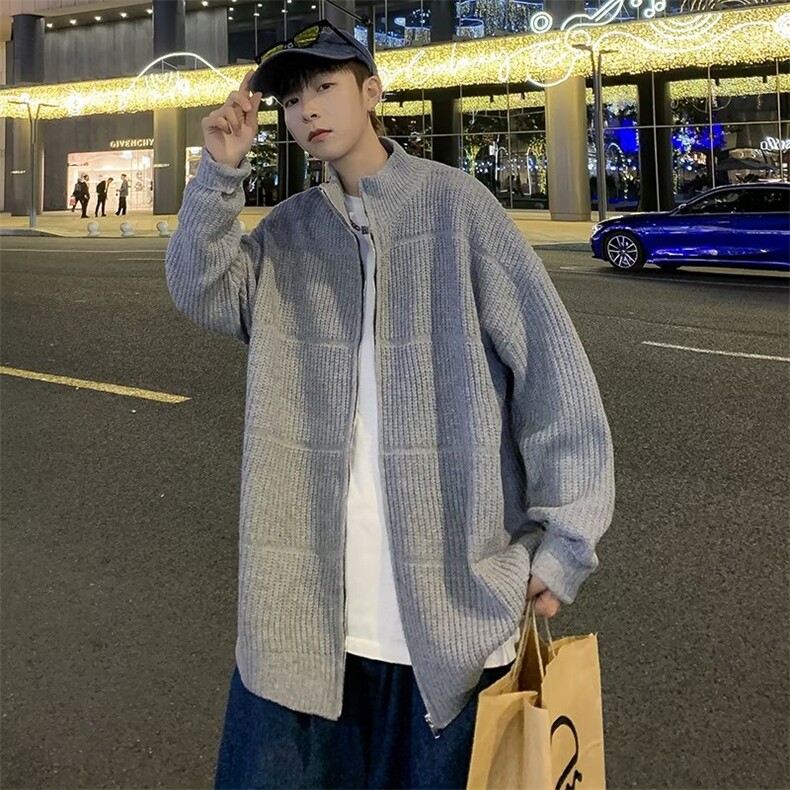 美式街头设计感圆领毛衣男慵懒风休闲针织衫M5020P48,男装针织衫/毛衣,星座1116-2