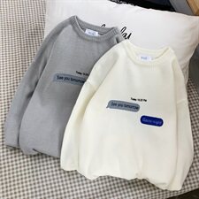 秋冬chic网红情侣毛衣上衣针织衫保暖时尚毛衣A009-P65，男装针织衫/毛衣，星座1501