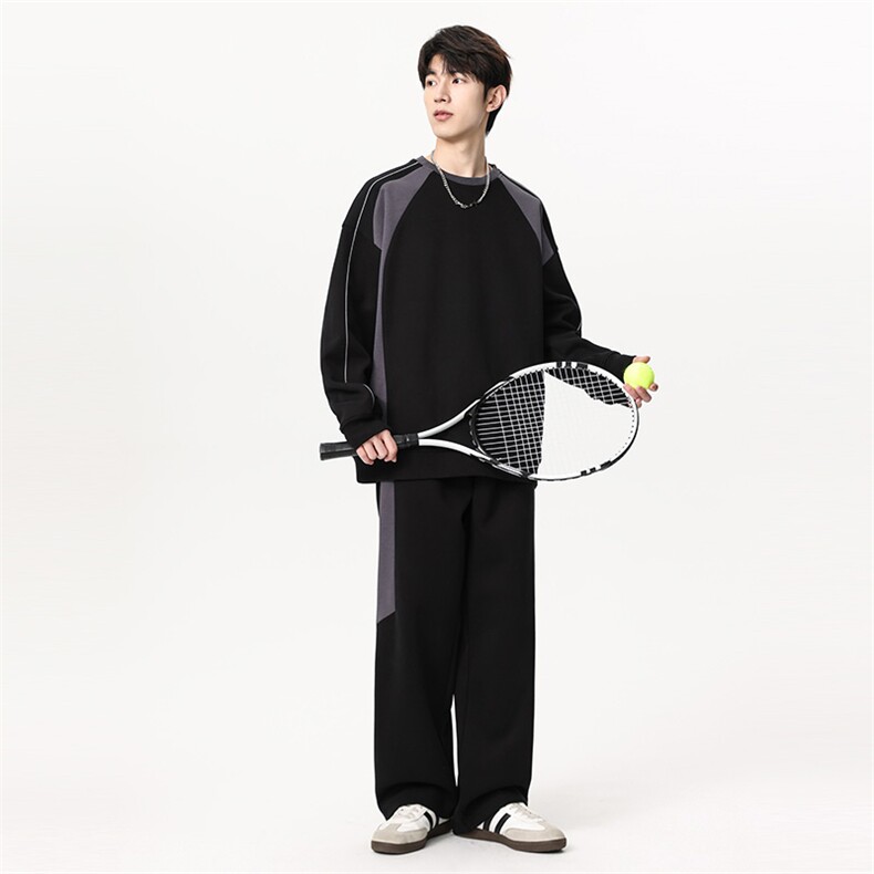 311B-1-9257-P53控108秋季新款休闲卫衣运动情侣套装，男装休闲套装，星座311B-1