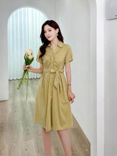 现货夏装新款连衣裙三色四码M-XXL，女装连衣裙，艾涵o