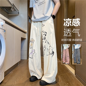 26夏季新款小狗印花设计可爱宽松休闲裤B315-K25528 -特p30控58图片