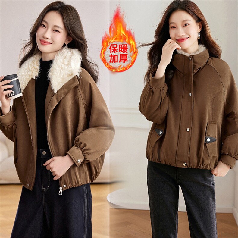 现货！加绒加厚冬季新款棉衣女派克服,女装棉衣/棉服,韩蔻秀