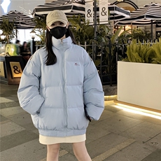 情侣装冬装双面穿条纹织带棉服拼色棉衣休闲外套男G1101P138，男装棉衣，电商A339