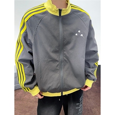 撞色拼接条纹织带立领外套秋季运动休闲宽松夹克JK161-P60，男装夹克，星座208-5