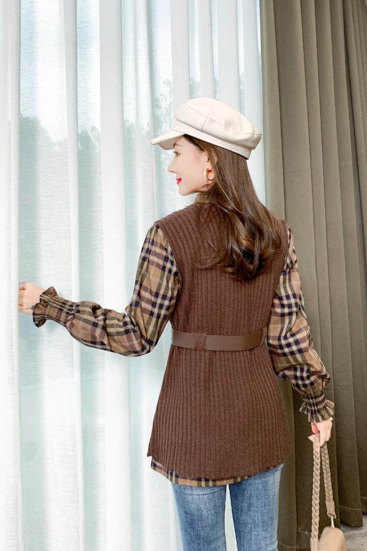 格子套装，女装职业装，有声有色