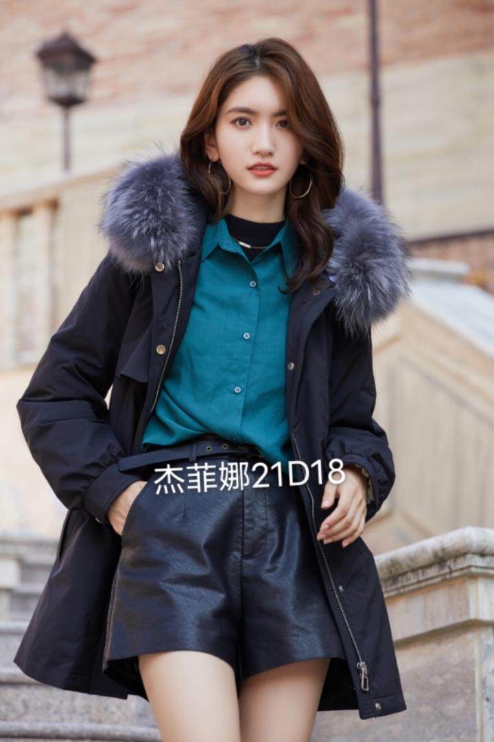 短款派克羽绒服，，女装羽绒服，杰菲娜